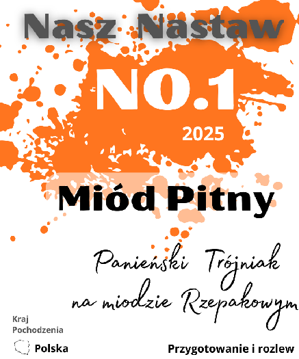 Etykieta: Trójniak Panieński na miodzie Rzepakowym